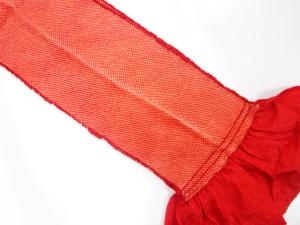 正絹　振袖用　絞り　帯揚げ